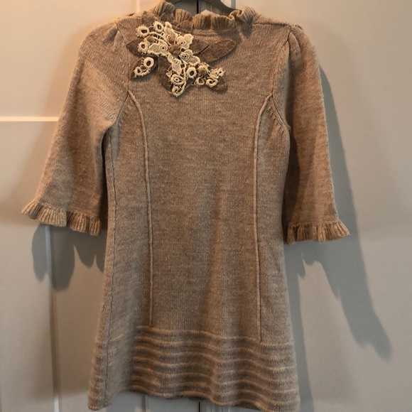 Tan Anthropologie HWR Sweater Coat - Picture 3 of 8